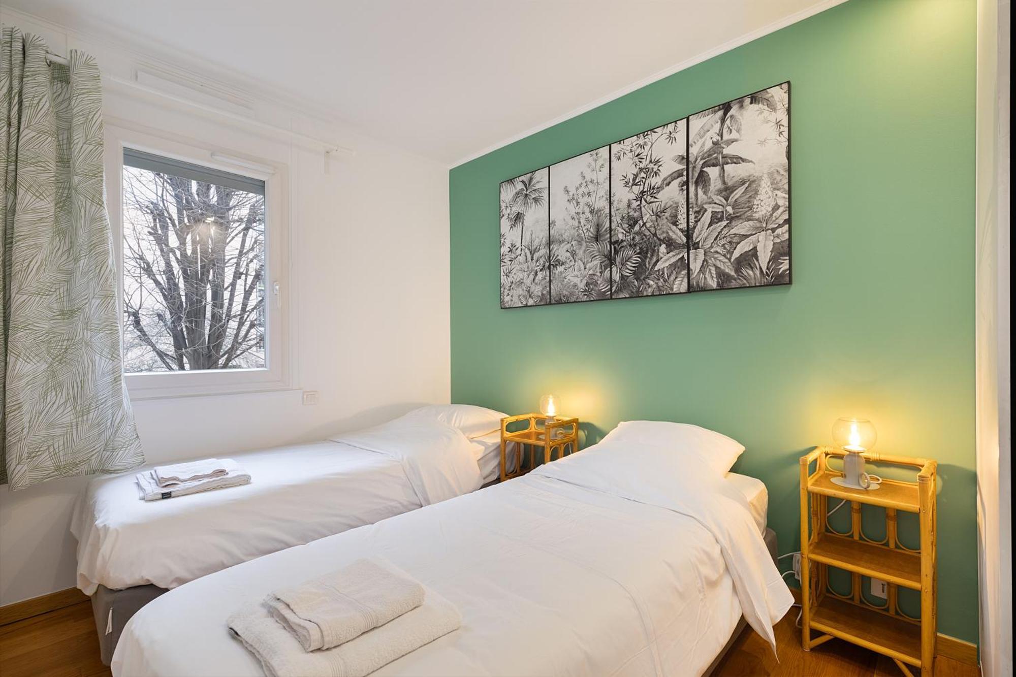 Апартаменты Cosy'N Paris - Parking Secure - Metro 14 - Wifi - Terrace - Premium Bedding Жантийи Экстерьер фото