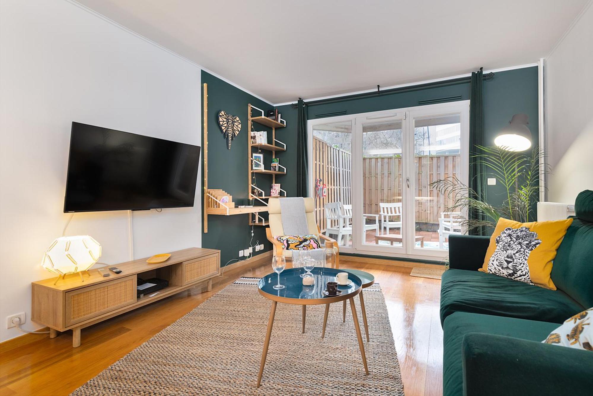 Апартаменты Cosy'N Paris - Parking Secure - Metro 14 - Wifi - Terrace - Premium Bedding Жантийи Экстерьер фото