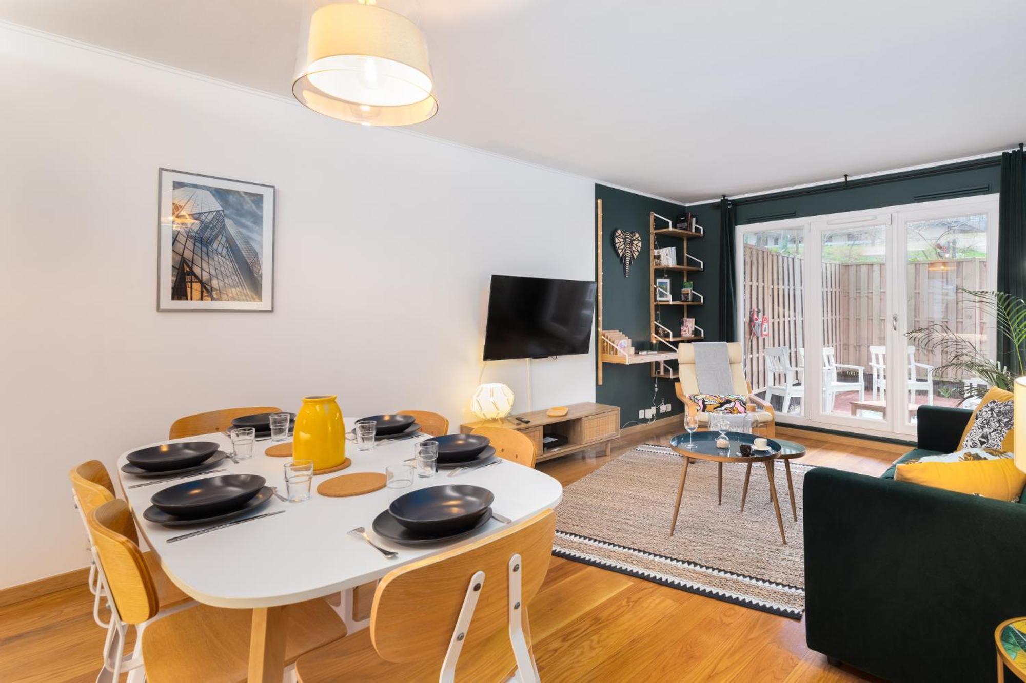 Апартаменты Cosy'N Paris - Parking Secure - Metro 14 - Wifi - Terrace - Premium Bedding Жантийи Экстерьер фото